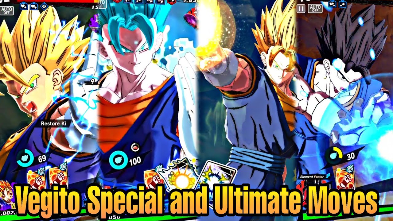 Vegito Special and Ultimate Moves Animation!!!! 🔥 IN DRAGON BALL LEGENDS