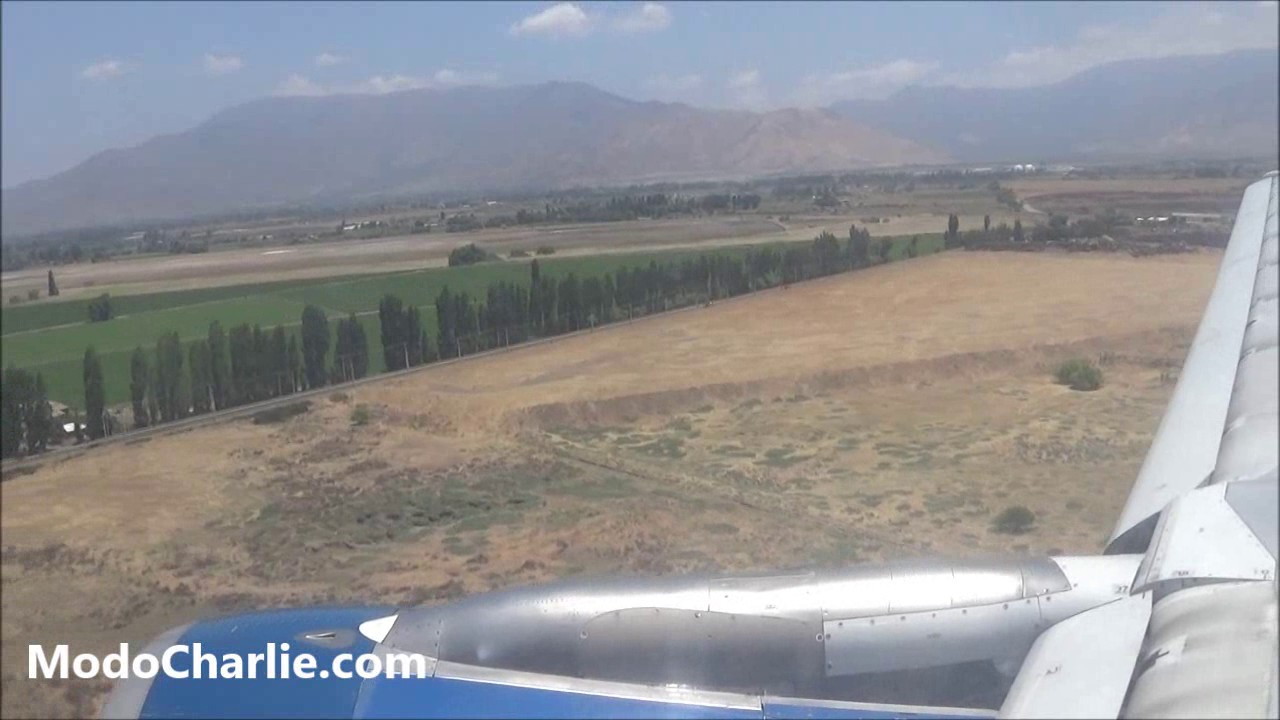 Mendoza, cruce de Los Andes y aterrizaje en SCL A319 SKY CC-AIY