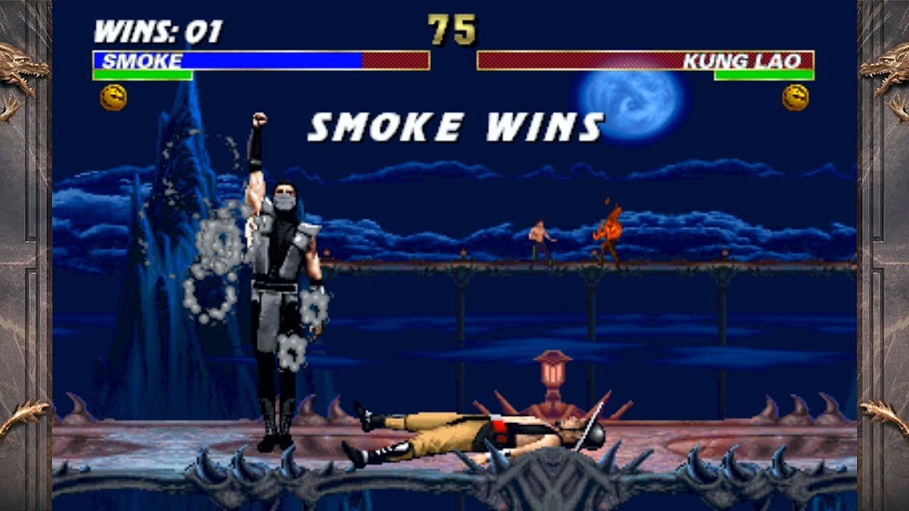 UMK3 Ultimate Cup Hack Gameplay [Dark Gray Human Smoke] 💀