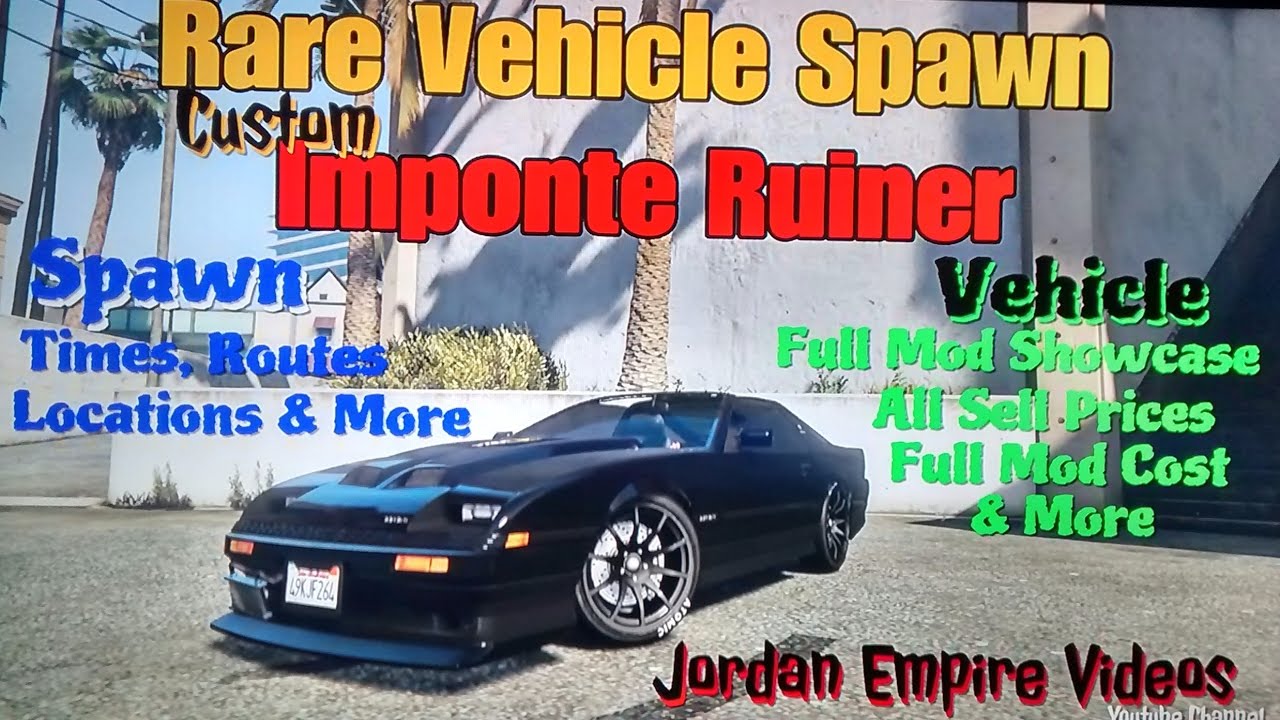 GTA 5: Online Rare Vehicle Spawn Method 