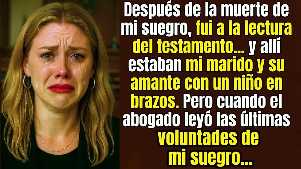 En la lectura del testamento, mi marido llegó con la amante    ¡y con un bebé en brazos!