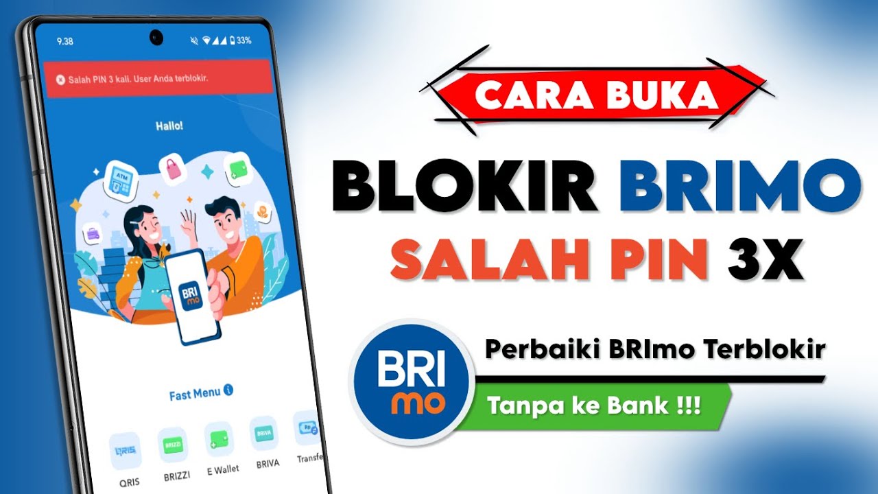 Cara Buka Blokir Akun BRImo Salah PIN 3 Kali Tanpa ke Bank