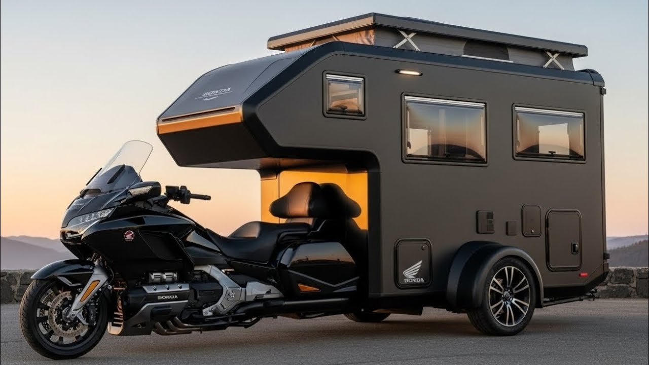 2026 Honda Gold Wing Electric Trike with Tiny Home Camper – The Future of Touring Revealed