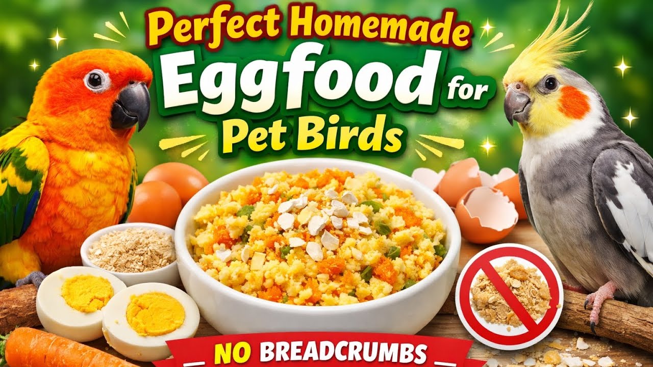 Healthy  Egg Food for Pet Birds/ Healthy & calcium rich 🦜🐦🥚#Homemadeeggfood #Petbirds 