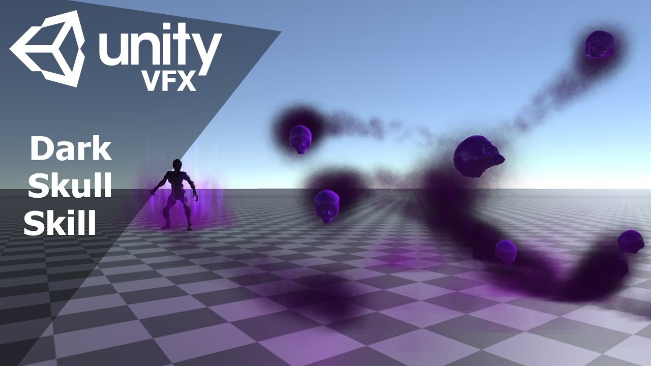 Game effect tutorial - Темное умение черепа | Unity3d