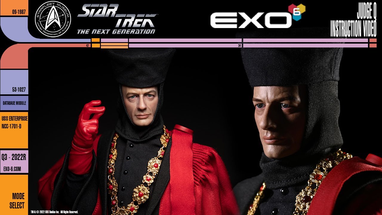 Judge Q Collectible // Star Trek: The Next Generation // EXO-6 // 1/6 Action Figure