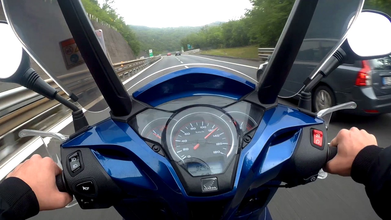 Honda SH 300i 0-100km/h + Top Speed