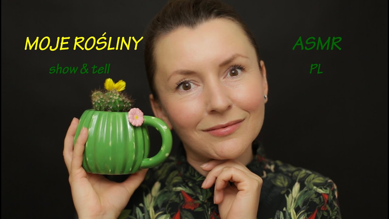 ASMR po polsku ❀ MOJE ROŚLINY ❀ POKAZUJĘ I MÓWIĘ SZEPTEM ❀ DŹWIĘK DESZCZU ❀ Show and Tell Pl