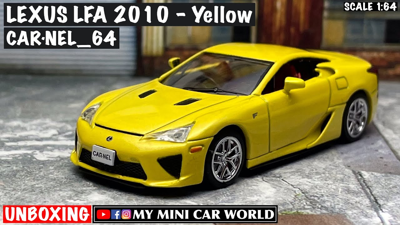 【MY MINI CAR WORLD】UNBOXING CARNEL_64 1/64 LEXUS LFA 2010 - Yellow