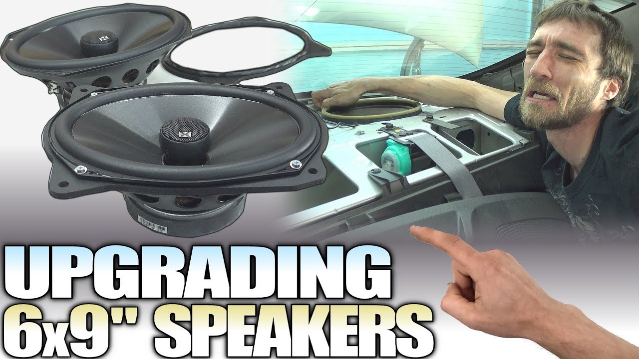 How To INSTALL 6x9 Speakers & Replace Stock REAR DECK Speaker Ring Adapters / Installing NVX Coaxial