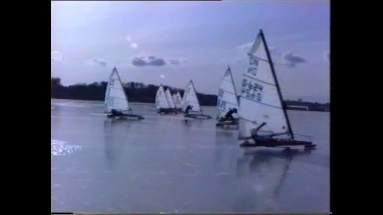 Eissegeln auf der Schlei DN Regatta