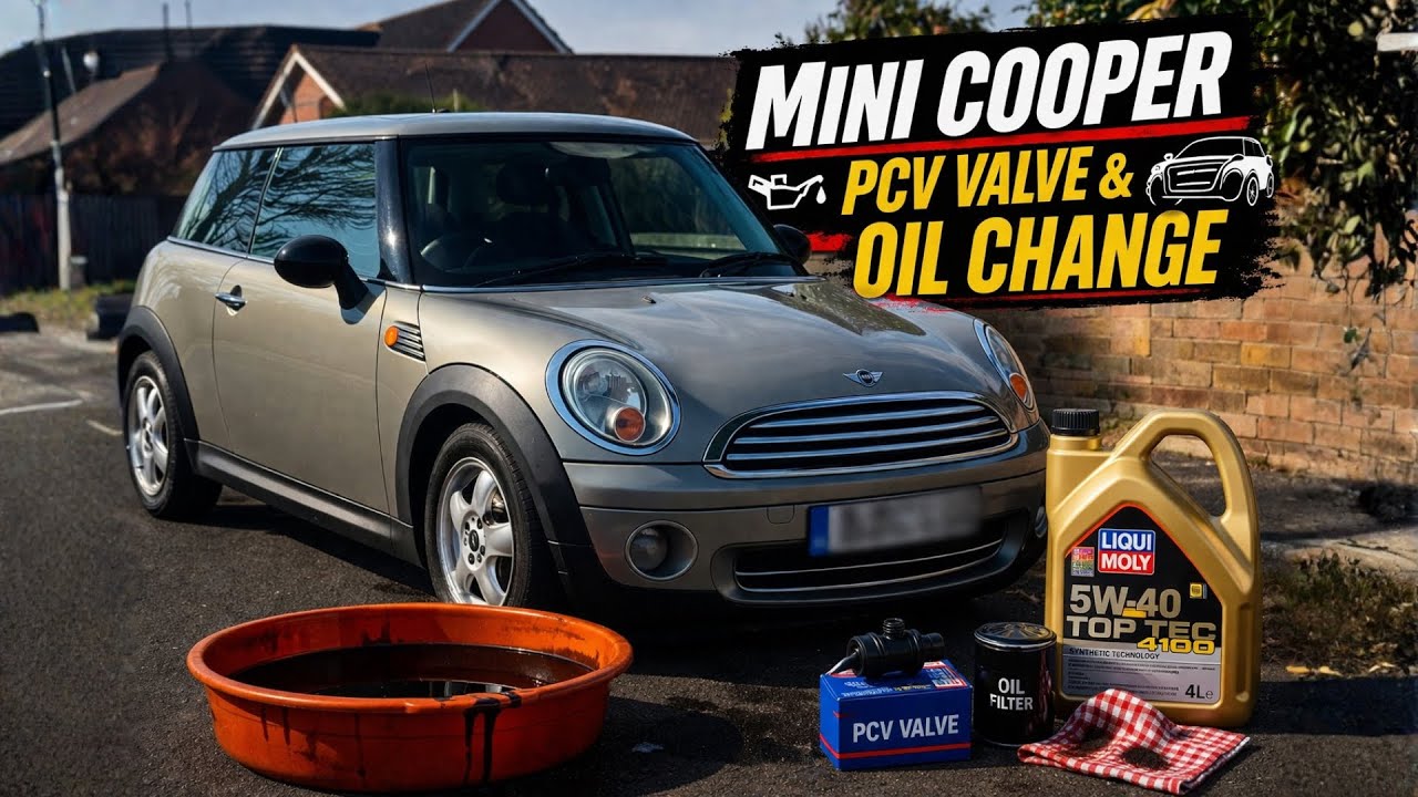Mini cooper R56 PCV valve change and oil change
