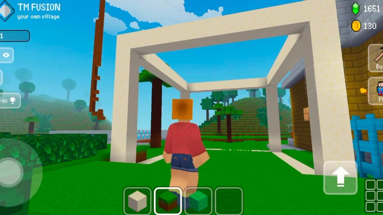 Block Craft House Walls and more add Gameplay Android 