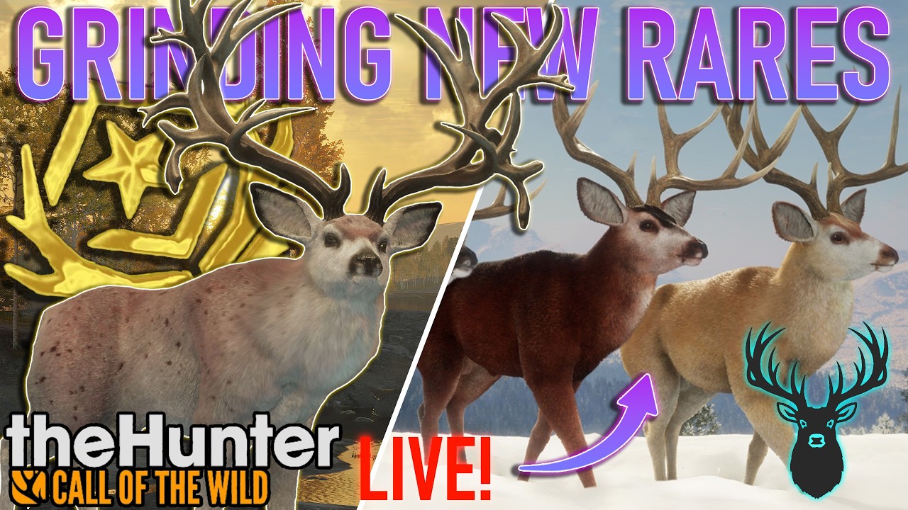 🔴Grinding For The NEW Mule Deer Rares! | 700 Kills In | theHunter Call of the wild | LIVE 🔴