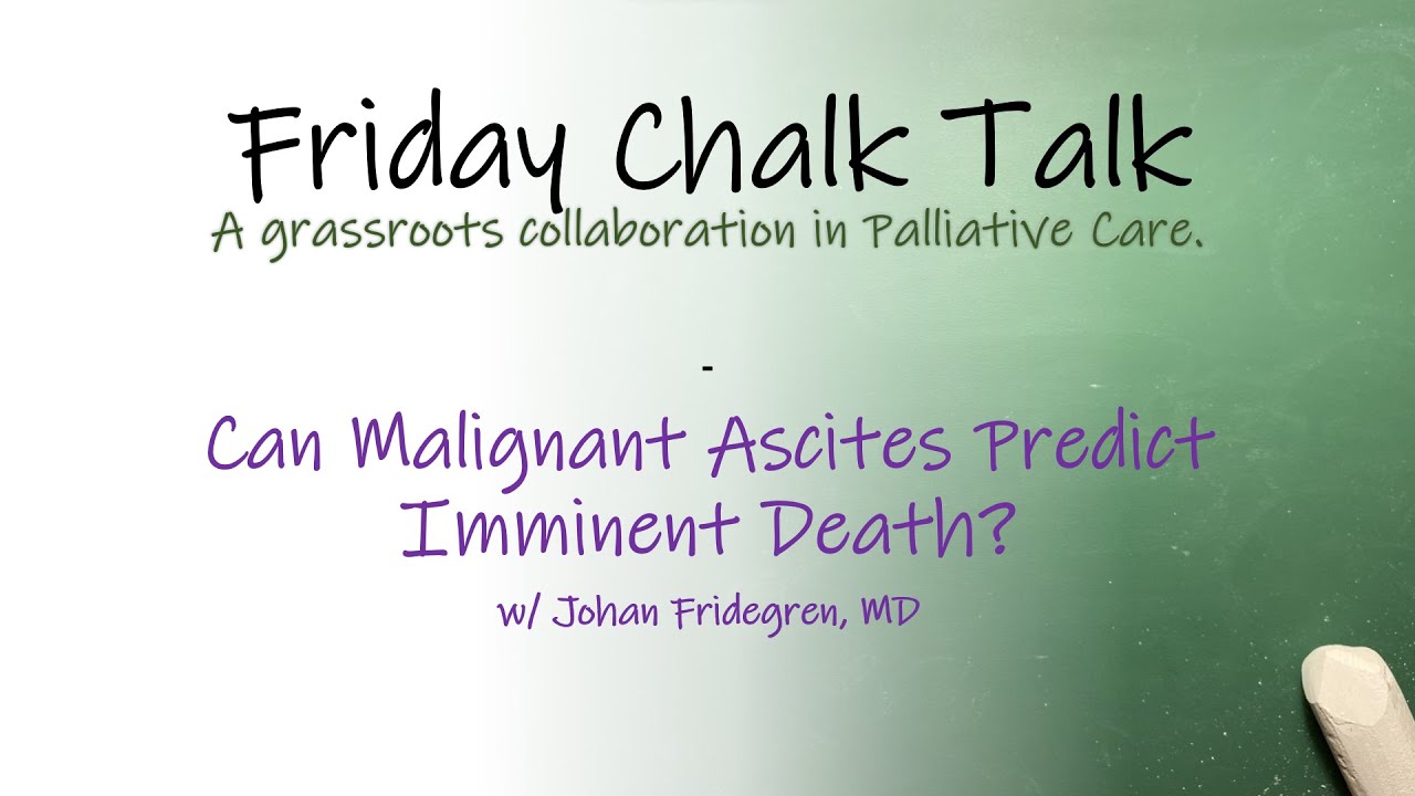 Can Malignant Ascites Predict Imminent Death?