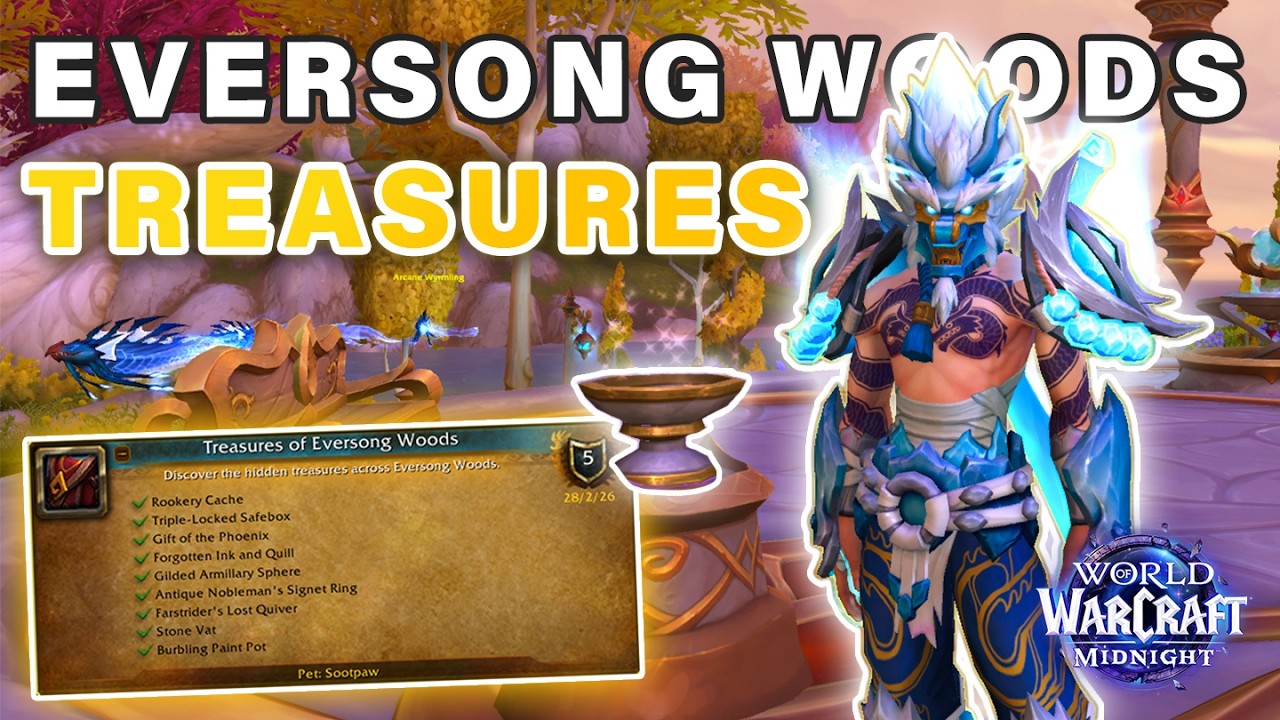 How to get All Treasures of Eversong Woods (Sootpaw Pet) ► WoW Midnight