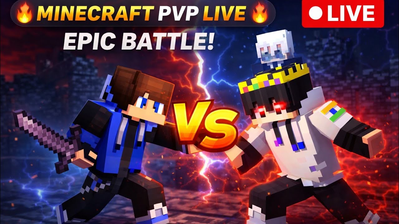 🔴 LIVE Minecraft PVP | Rohangamer785 vs Friends ⚔️ ep 3
