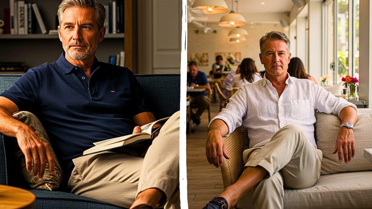 Luce como un millonario después de los 50 con ropa casual