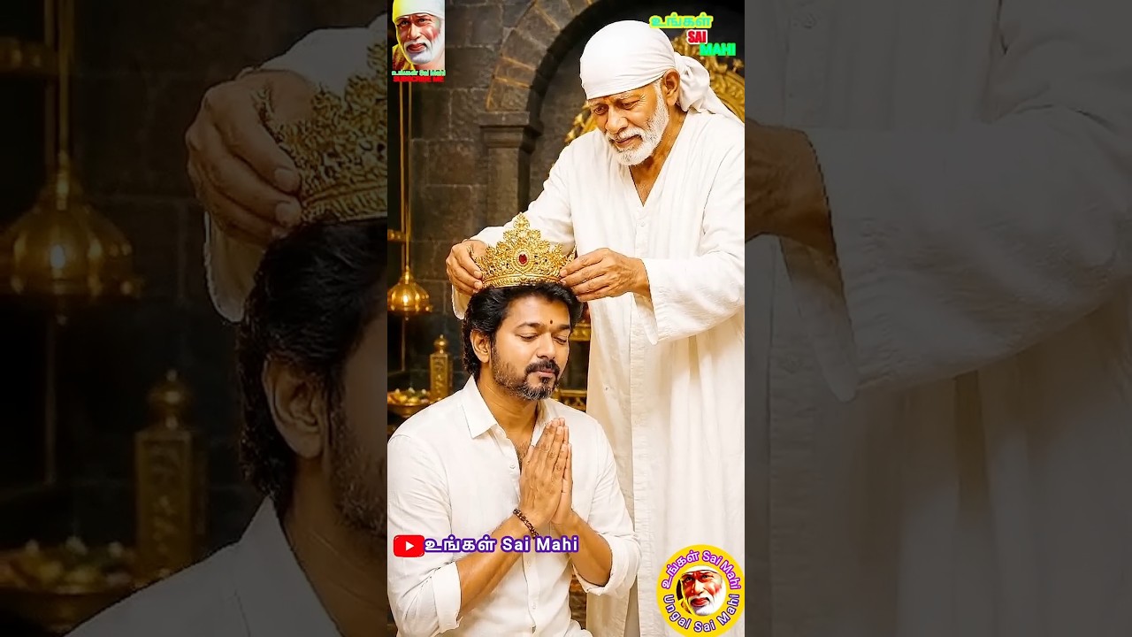 ✨CM Vijay Tamil Nadu❤️Sai Baba WhatsApp Status🥰Sai Baba Live Darshan😍