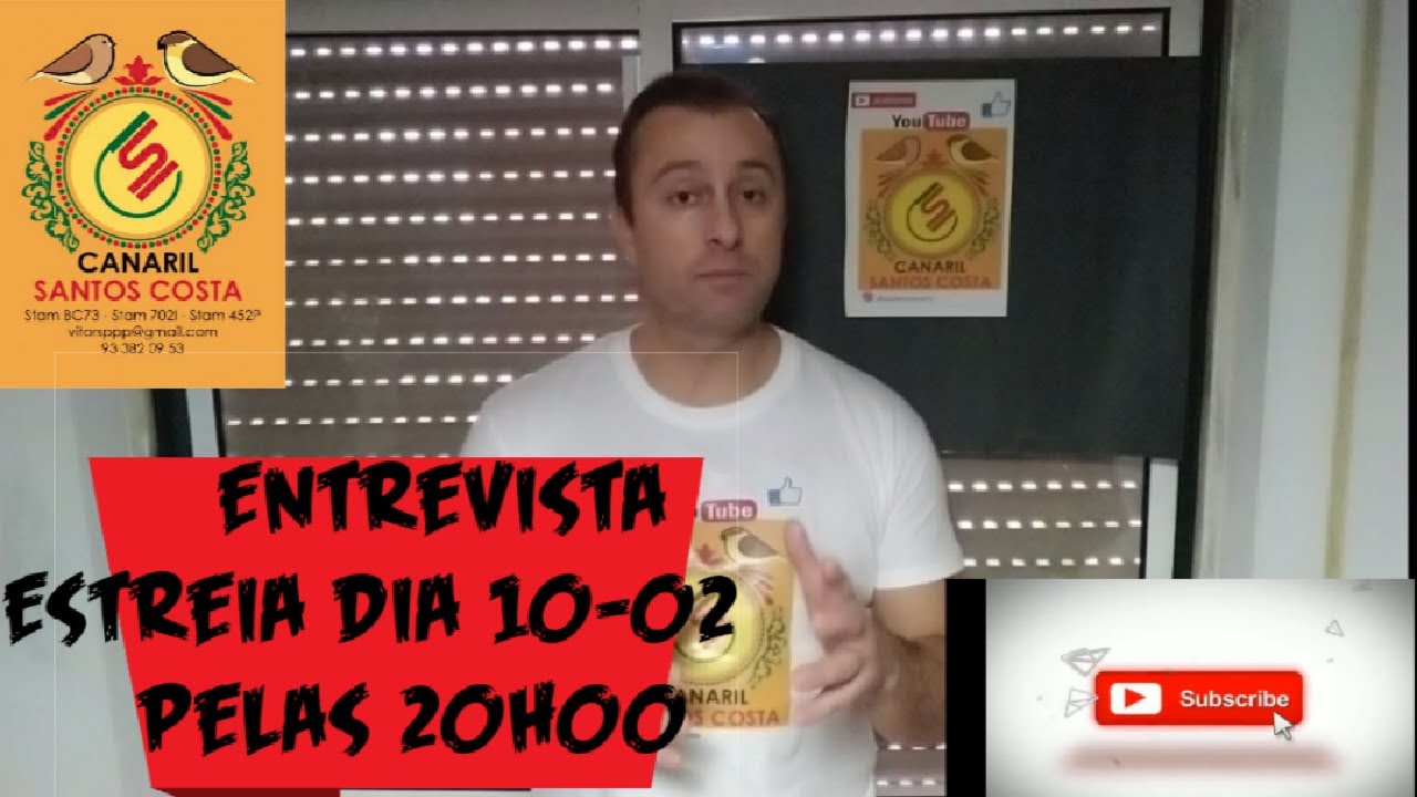 1° parte da entrevista ao criador de Canários e Fauna Europeia, Rui Almeida