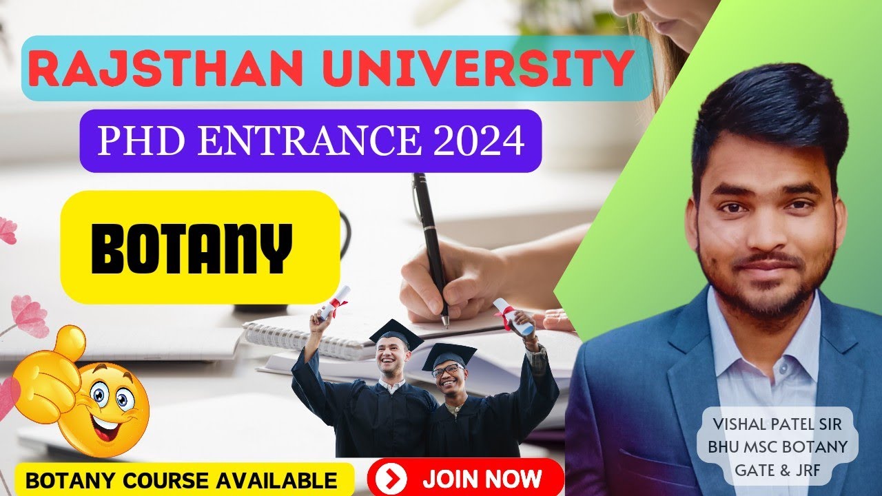 Rajsthan University Phd entrance 2024  Botany Question Paper Discussion