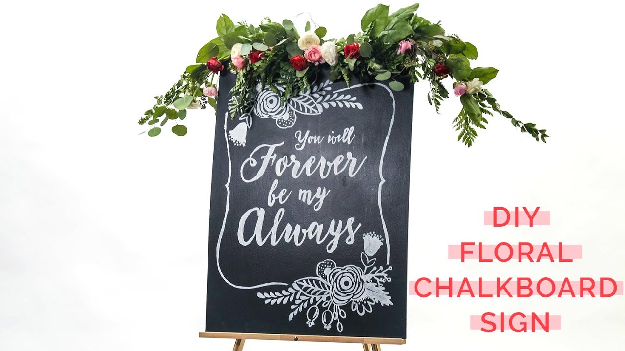 DIY Rustic Chalkboard Wedding Signs