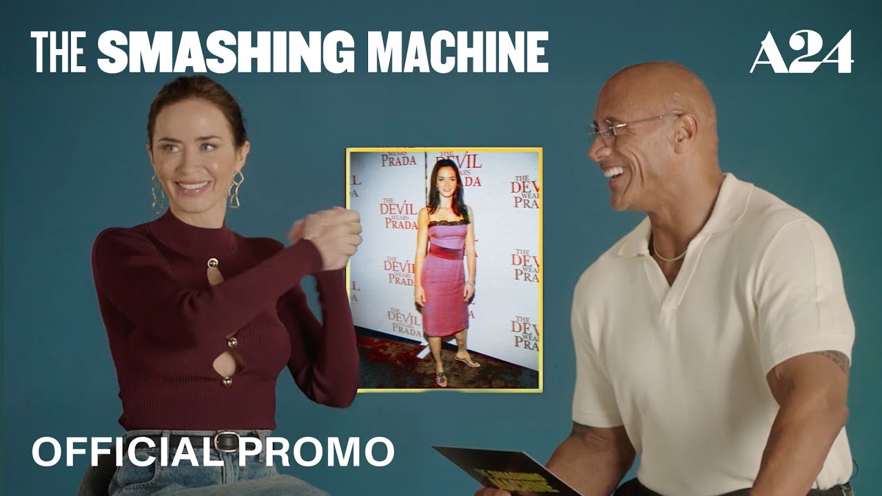 The Smashing Machine | Dwayne Johnson and Emily Blunt Play 2000s Trivia | A24