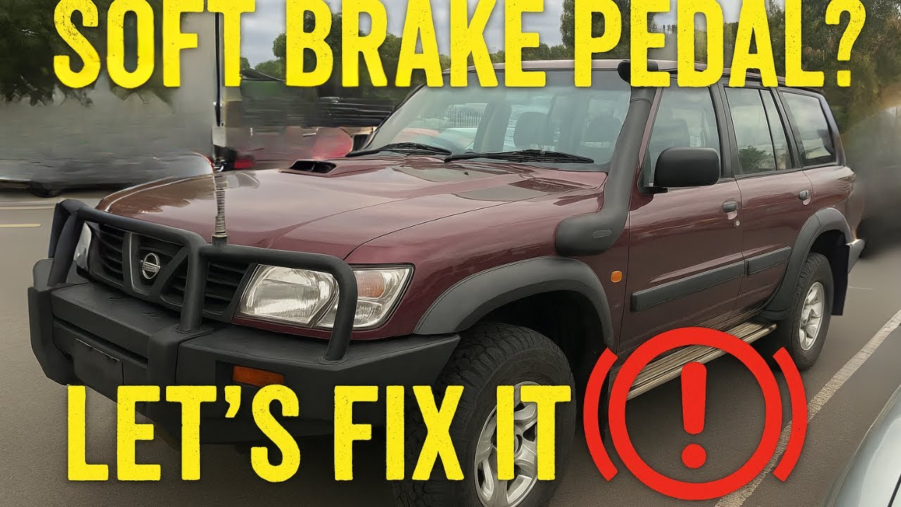 How to fix soft / squishy brake pedal in a Nissan patrol bleeding brakes
