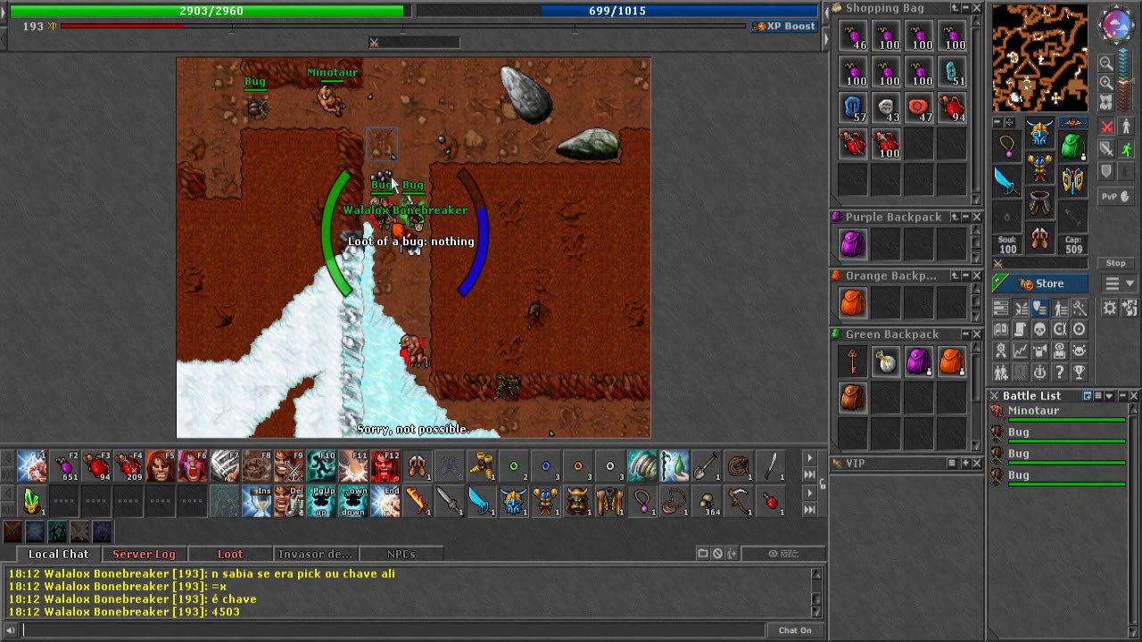 Tibia - Dark Helmet Quest + Alawar's Vault Quest