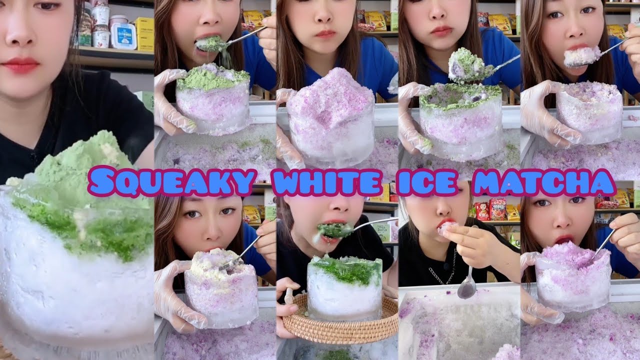 HER🌟🧊CRUNCHY POWDERY FRESH FREEZER FROST BOWL 🥣 ❤️|ONLY BITES ASMR ❄️|ICE EATING MUKBANG