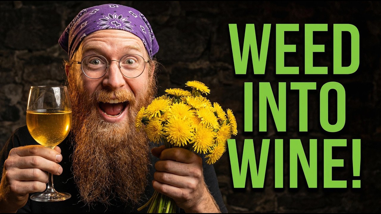 Dandelion wine recipe, a quintessential country wine.