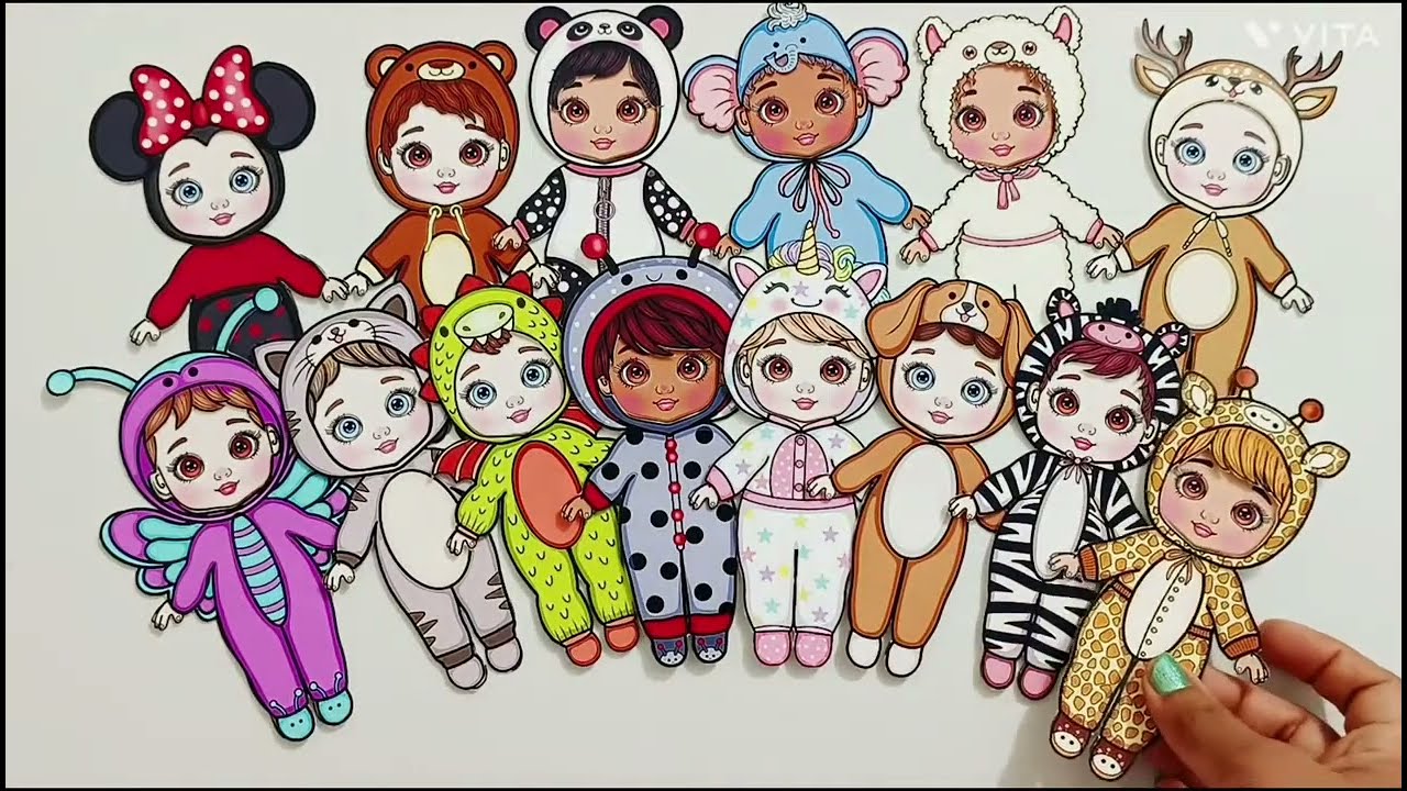 Printable Paper Doll Crafts, Paper Diy, Paper Doll Fun, Dollhouse, Creative kids, kit for kids.