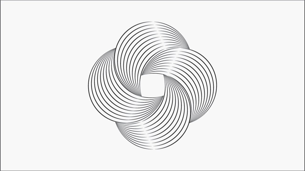 In Short a simple logo in illustrator with Blend Tool. Hassan Jee Tech