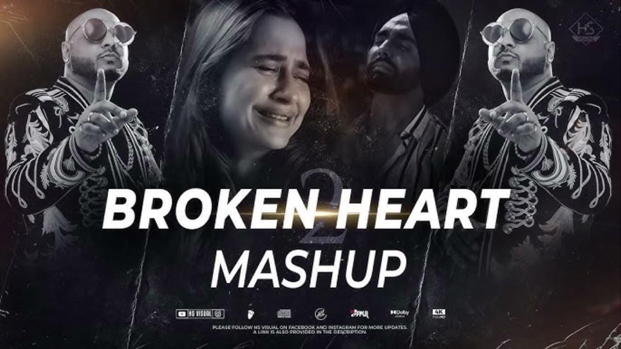 Broken heart fake love mashup 😭🥀💔 || use headphones for better experience🎧🖤🎶(new Bollywood 3d sound)
