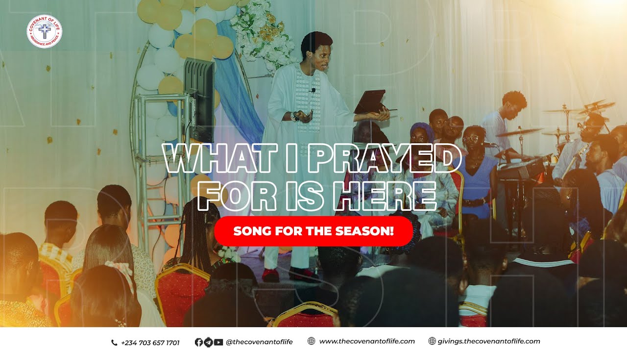 WHAT I PRAYED FOR IS HERE [SONG ALERT] || OLUWATOBILOBA OSHUNBIYI || THE COVENANT OF LIFE