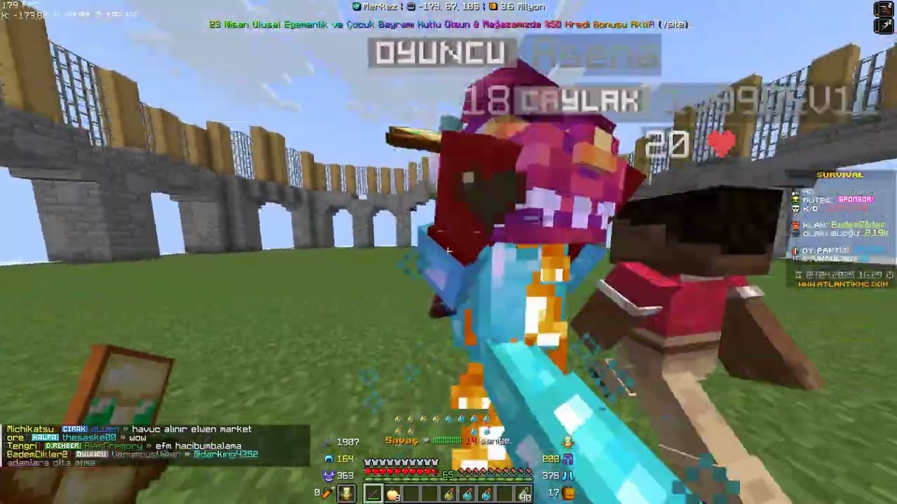 Sonunda Adam Gibi 1vs1 e.s Asena