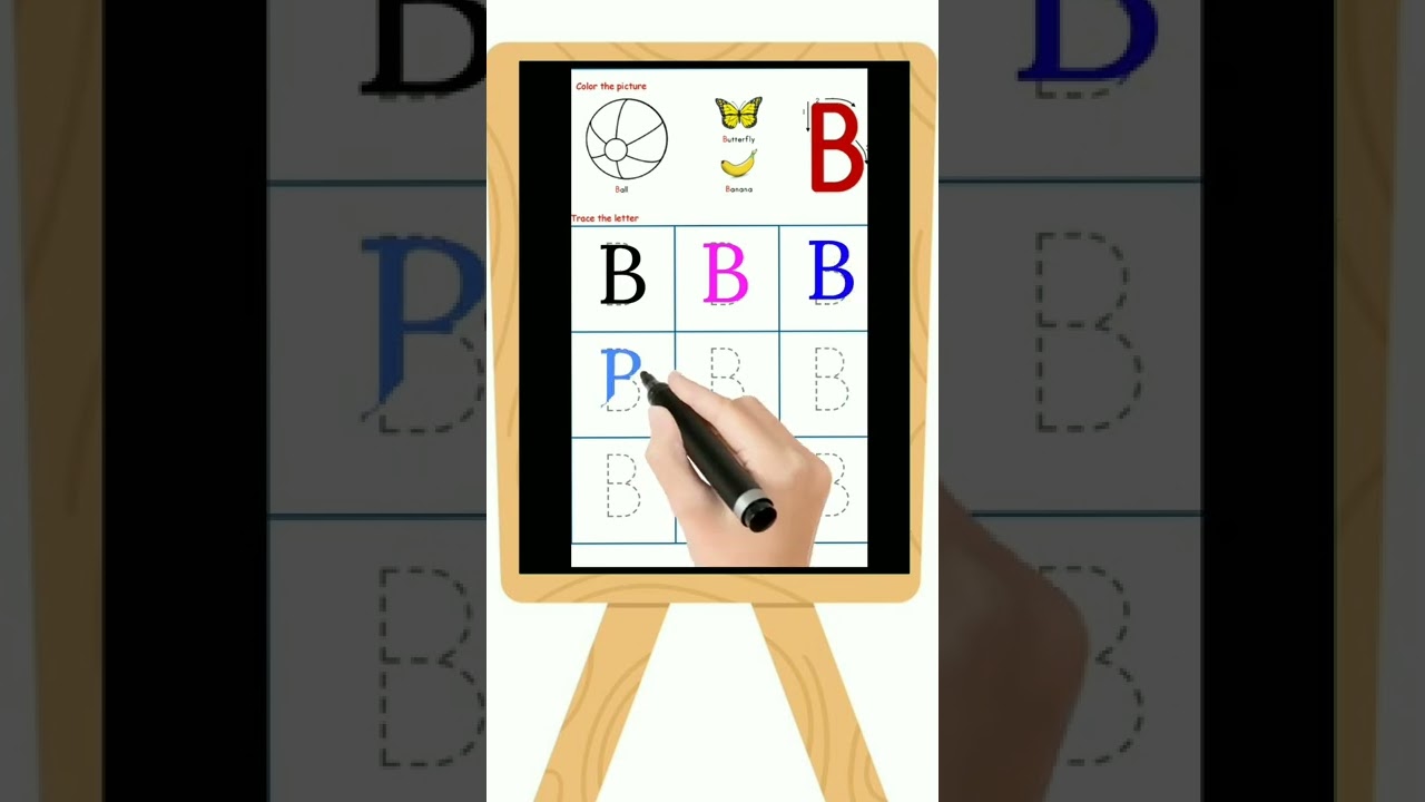 B for bol kids learning. bforbanna #bforball#learning#ukgfun#shorts#youtubeshorts