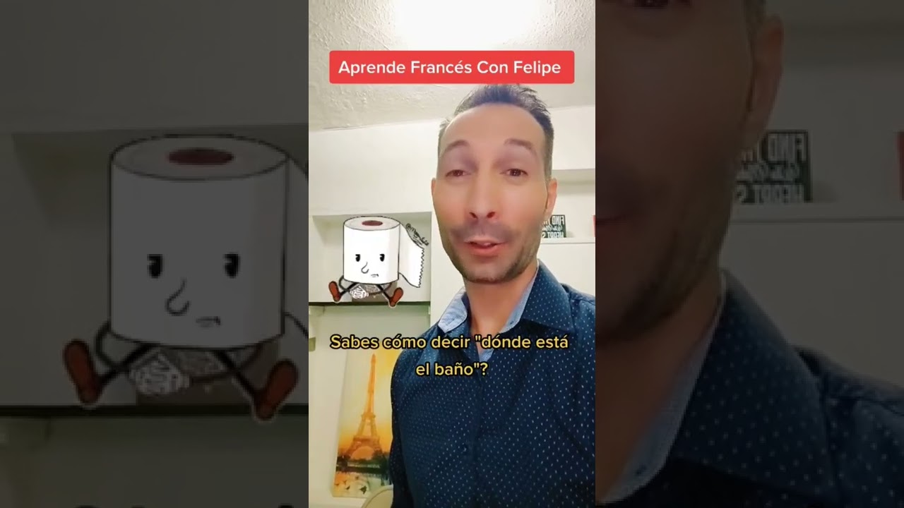 d&oacute;nde est&aacute; el ba&ntilde;o en franc&eacute;s. #francia #frenchbeginner #shorts #french #francais #frances #comedy