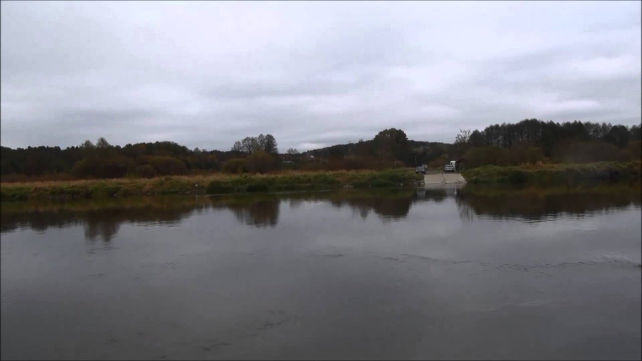 Ferry across the Bug river at Mielnik