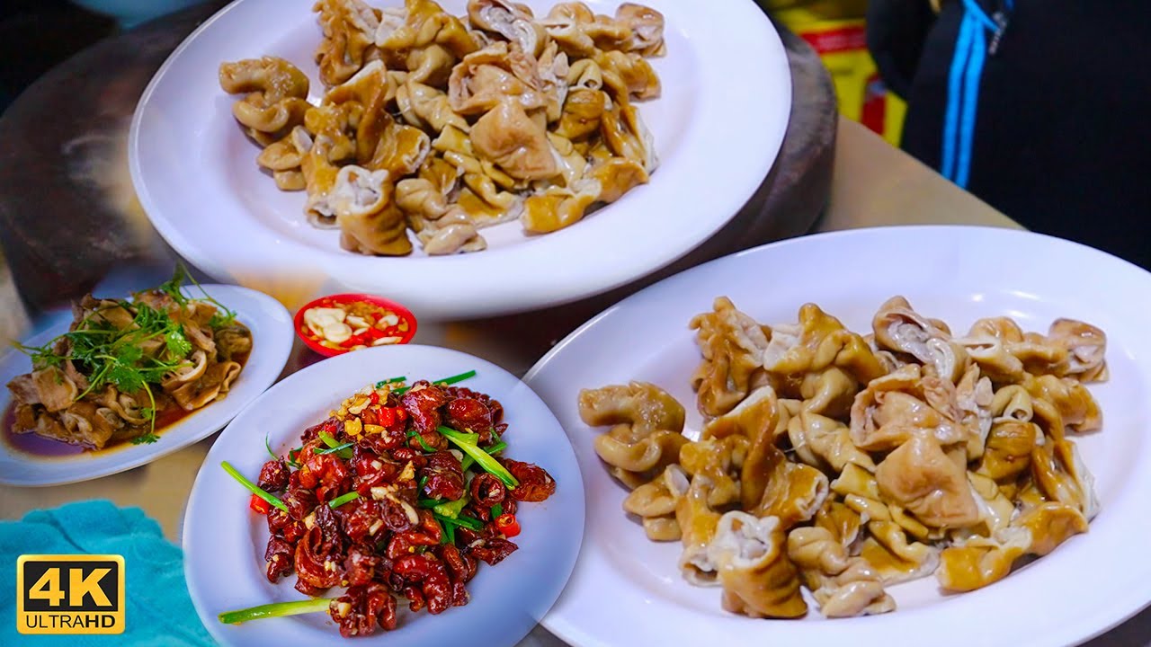 Asian Street Food | Street Food in Cambodia | Pork Intestine Porridge