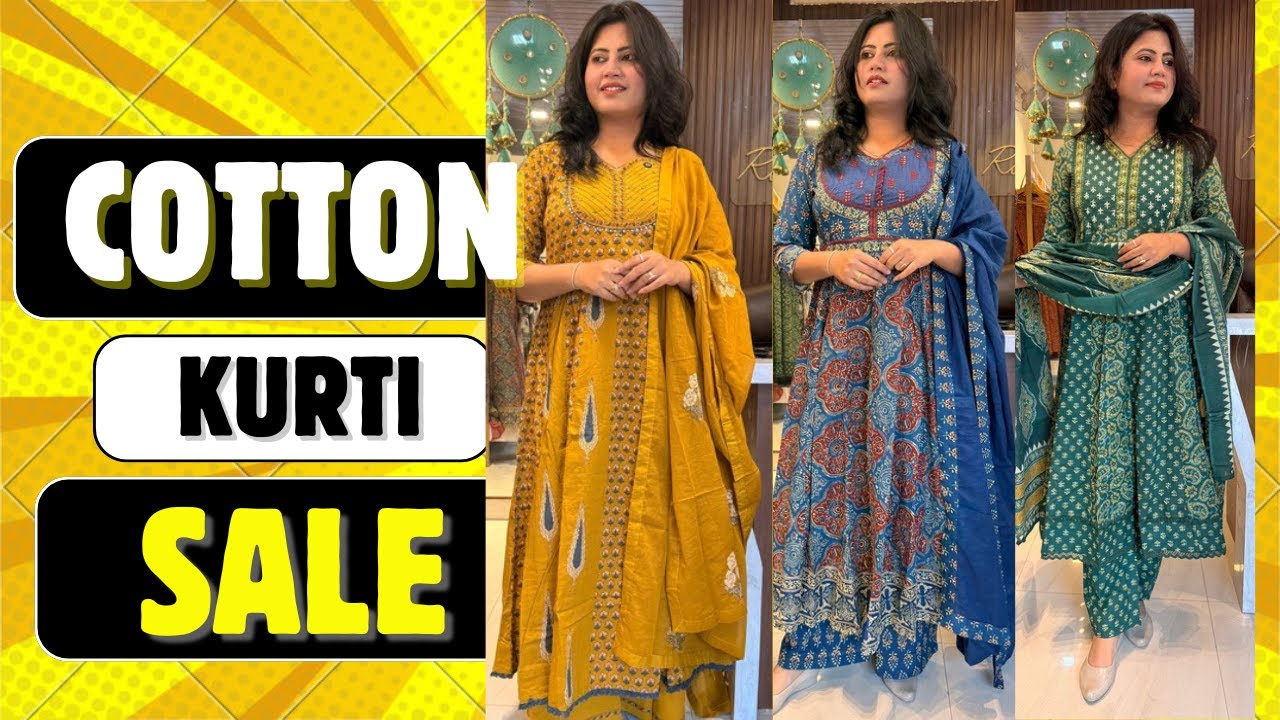 Cotton kurti new viral collection #cottonsuits