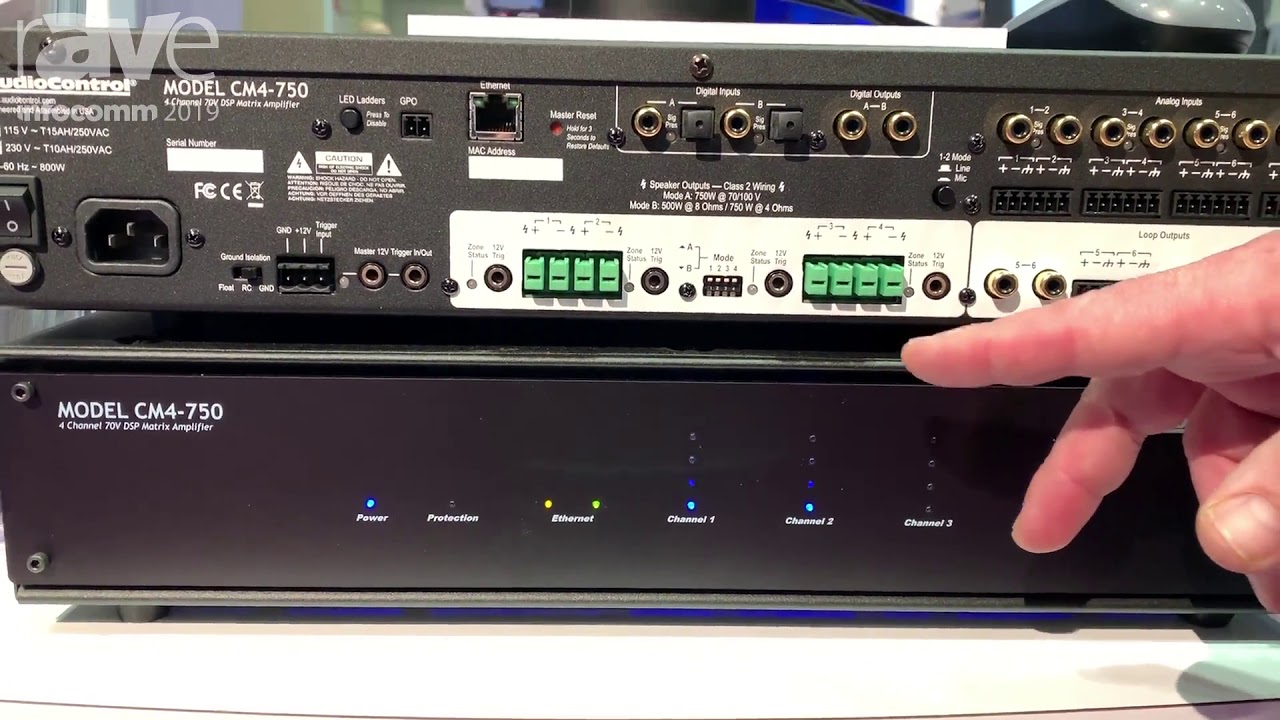 InfoComm 2019: AudioControl Showcases Its CM-Series 70-Volt Amplifiers