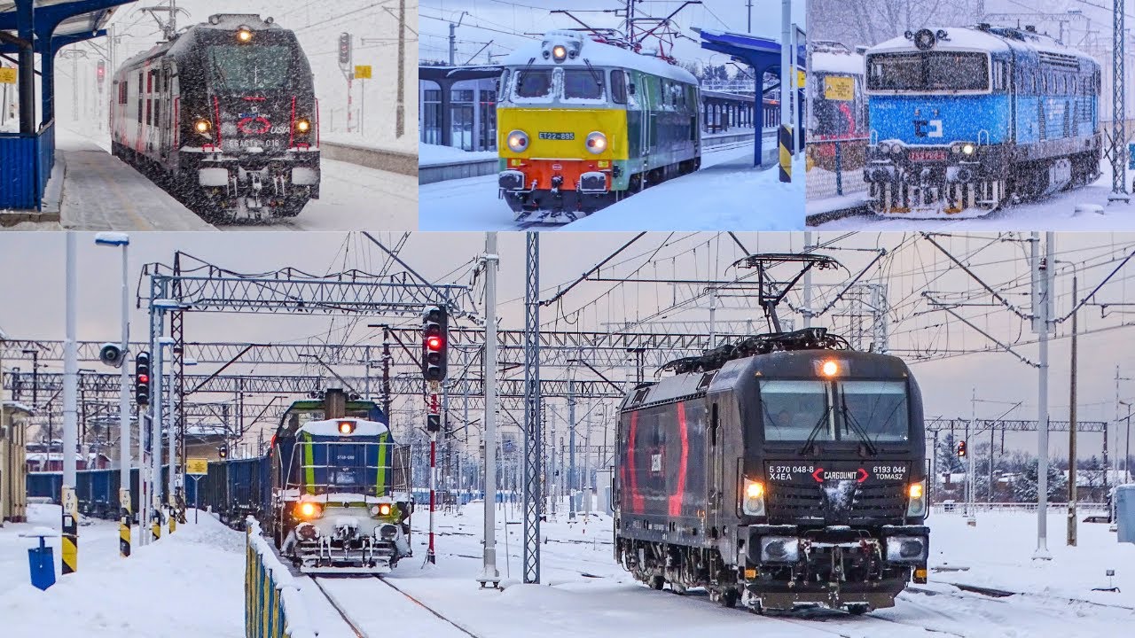 Zimowe pociągi na stacji Tarnowskie Góry ❄ | 16.01.2024