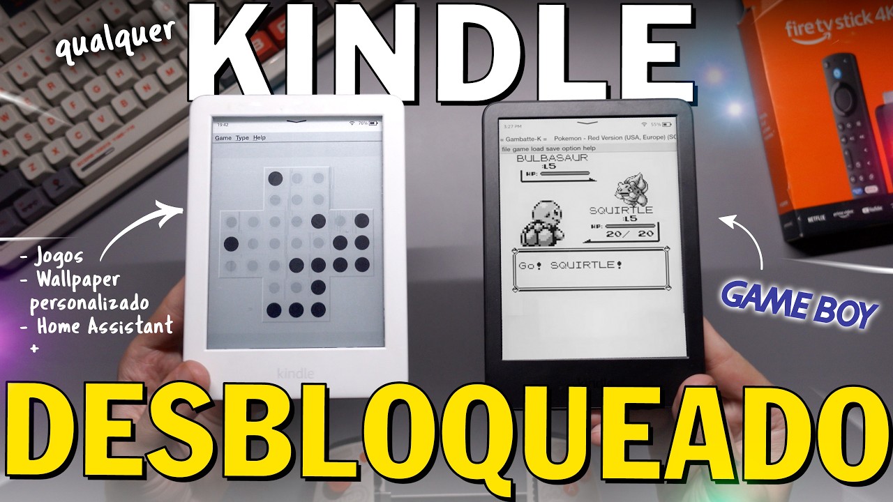 KINDLE Desbloqueado é FÁCIL, roda GAME BOY e MUITO MAIS!