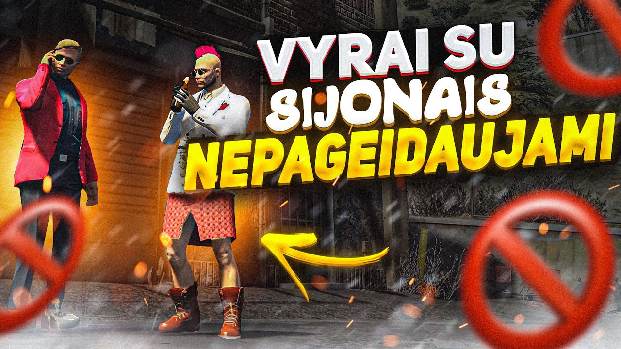 Vyrgelis su sijonu jau... Kur nusirito...