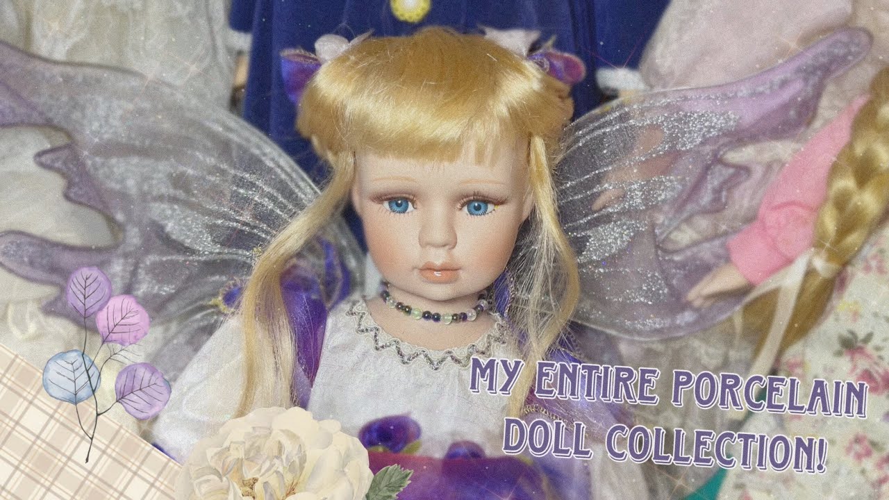 My Entire Porcelain Doll Collection! Go Through Them all with Me! (No talking!)