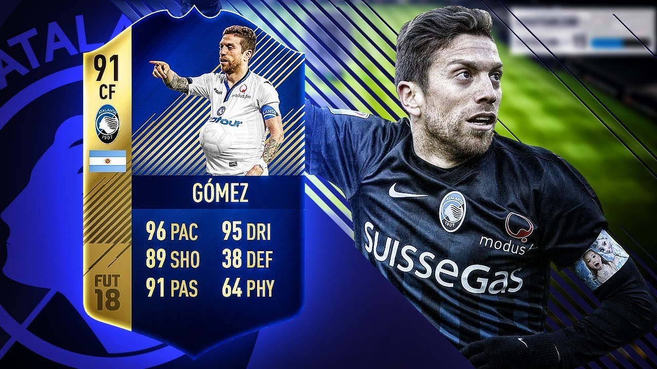 FIFA 18 TOTS 91 GOMEZ PLAYER REVIEW - THE MOST OP TEAM OF THE SEASON CARD in ULTIMATE TEAM