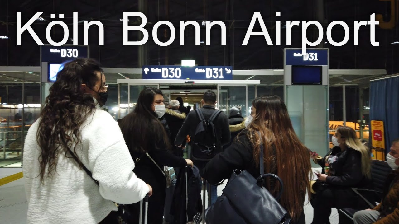 What the Cologne-Bonn International Airport looks like in January 2022