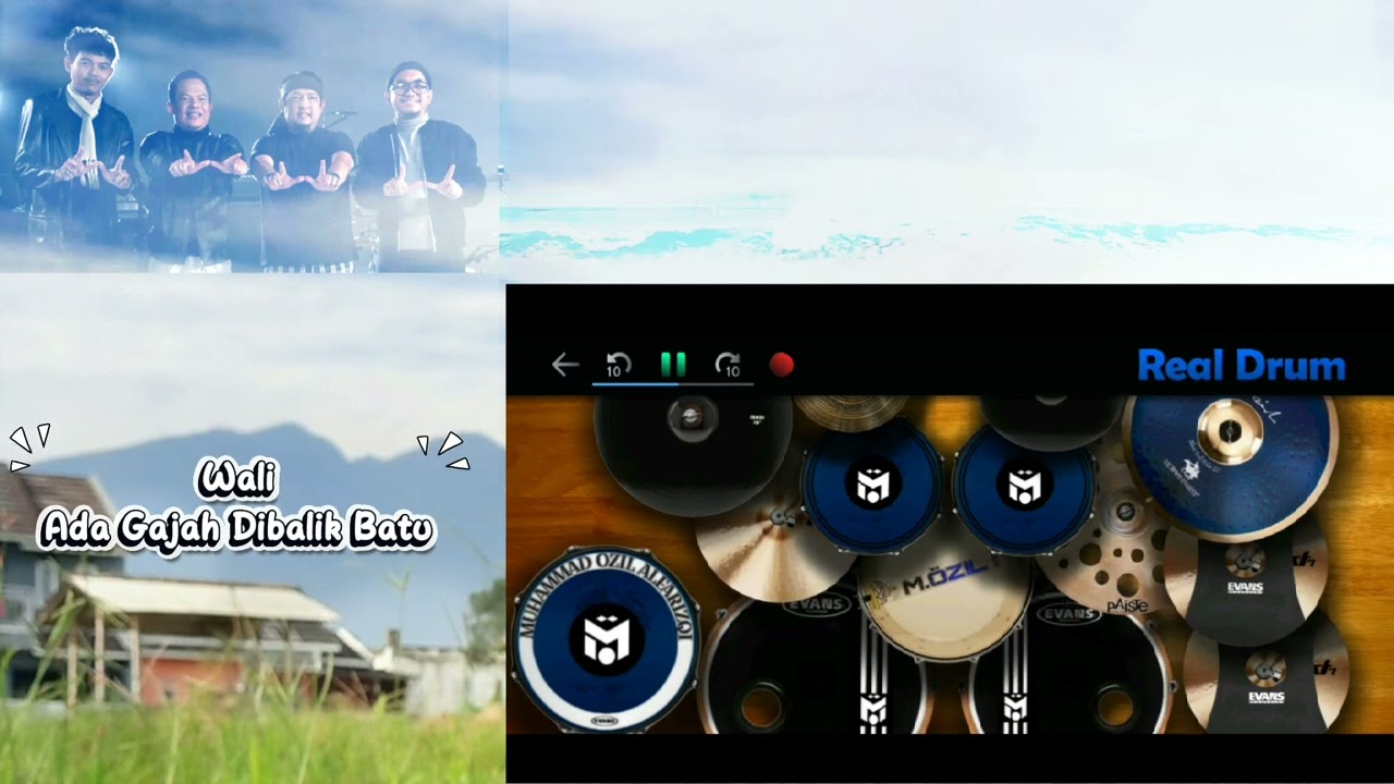 Ada Gajah Dibalik Batu - wali Cover RealDrum