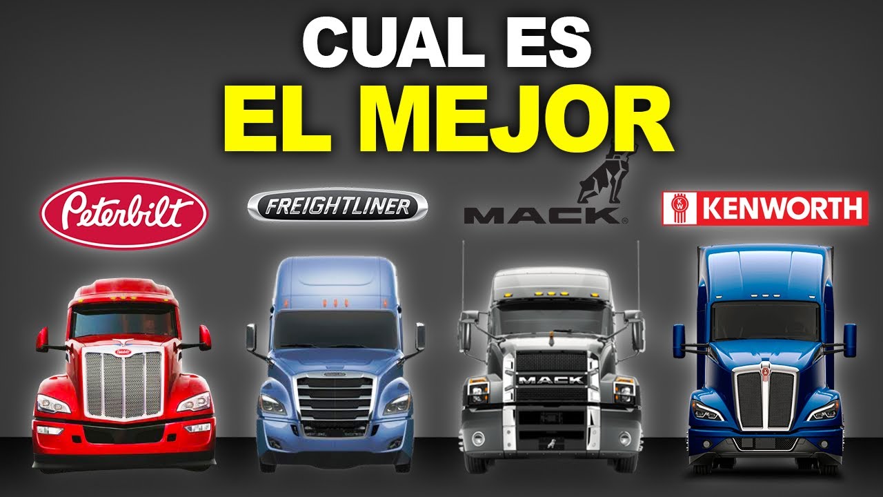 ¿Cual Es El Mejor Semirremolque Americano? Peterbilt vs Kenworth vs Freightliner vs MACK